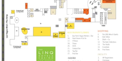 નકશો Linq લાસ વેગાસ